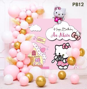 Set Sinh Nhật Chủ Đề Hello Kitty PB12