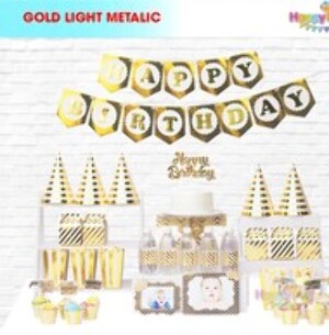 Set Bàn Tiệc Gold Metalic